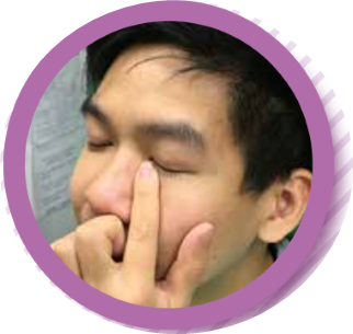 A person with the hand on the face

Description automatically generated with medium confidence